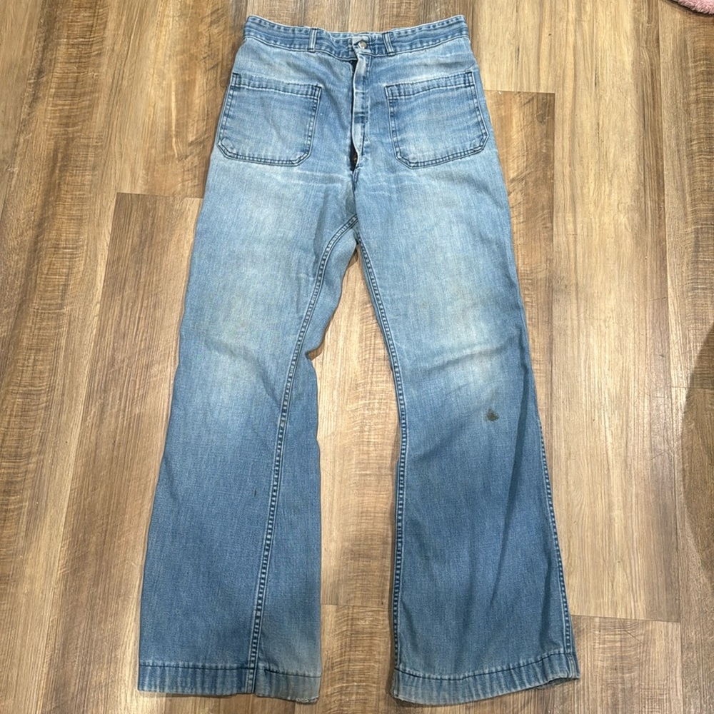 Seafarer vintage high rise wide leg sailor jeans